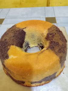 Marmer cake ketan hitam